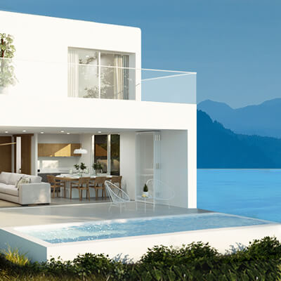 Coral Cove Residences villa for sale samui exterior ocean view