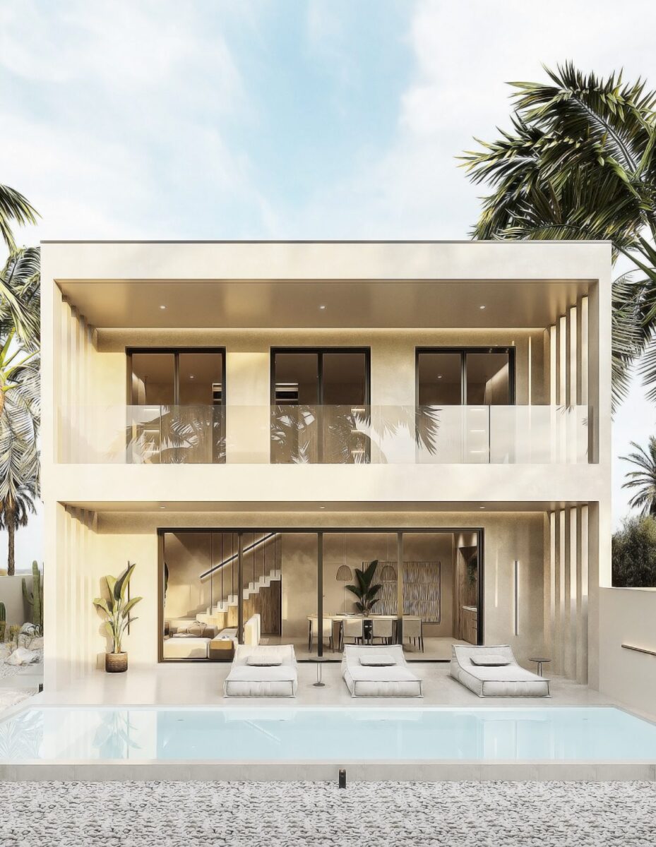Villa Bilancia Sunrise Lake Phuket modern facade with pool
