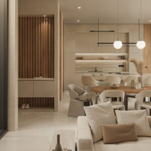 Modern dining area in Sunrise Lake Phuket villa