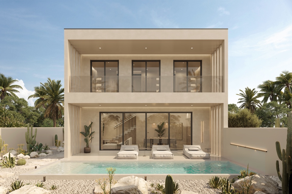 New build pool villa in Phuket with private pool and modern architecture