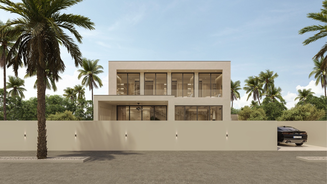 Off-plan villa in Phuket — fully fitted kitchen and living space