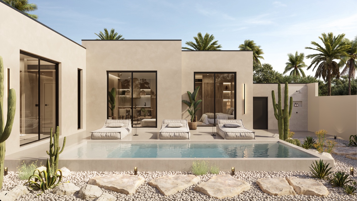 New villa development in Phuket — rooftop view of Bangtao community