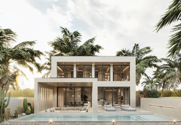 Villa Quattro 4-bedroom luxury pool villa by SKHAI developer in Phuket