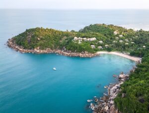Aerial,Sunset,View,Of,Koh,Samui,Island,In,The,Gulf